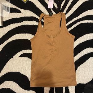 Wild fable ribbed tank snap buttons large